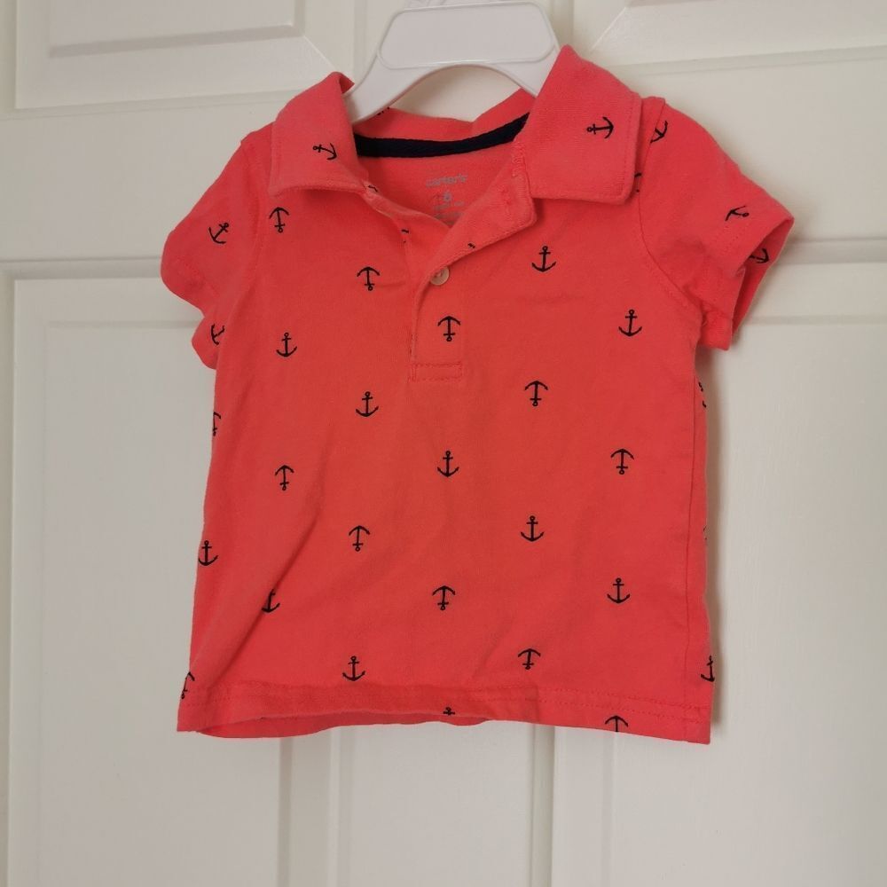 3/$15 Carter's baby boy polo size 9 m